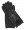 Women Open Back Two Tone Leather Driving Gloves - Black Plain