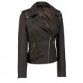 Women Sheepskin Biker Style Leather Jacket ML 5074