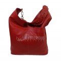 Women Fashion Genuine Leather Handbag Red