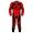 Force 1 Piece Leather Motorcycle Racing Suit ML 7384 - Red