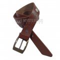 Soft Premium Brown Grain Genuine Leather Belt