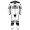 Force 1 Piece Leather Motorcycle Racing Suit ML 7384 - White