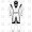 Speed 1 Piece Leather Motorcycle Racing Suit - White/Black