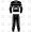 Racers 2 Piece Leather Motorcycle Racing Suit ML 7804 - Black/White