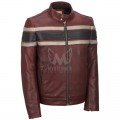 Mens Distressed Stripped Leather Jacket ML 5025