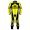 Force 1 Piece Leather Motorcycle Racing Suit ML 7384 - Yellow