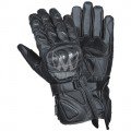Black Leather Motorcycle Racing Gloves JEI-4035