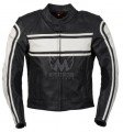 Mens Stripped Leather Motorbike Jackets ML 7051