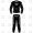 Speed 2 Piece Leather Motorcycle Racing Suit ML 7888 - Black/White