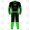 Speed 1 Piece Leather Motorcycle Racing Suit - Black/Green