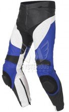 Mens Leather Motorbike Pant ML 7161 - Blue