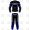 Racers 2 Piece Leather Motorcycle Racing Suit ML 7804 - Blue/Black/White