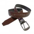 Texture Genuine Leather Double Sided Belt