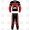 Racers 2 Piece Leather Motorcycle Racing Suit ML 7804 - Red/Black/White