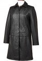 Women 3/4 Length 4 Button Leather Coat ML 7460