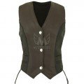 Women Motorcycle Leather Vest ML 7280