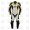 Mens King One Piece Leather Motorcycle Racing Suit ML 7077S - Yellow/White/Black