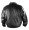 Mens Top Grain Cow Skin Black Bomber Jacket ML 7325