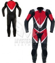 Mens 1 Piece Leather Motorbike Racing Suit ML 7014