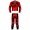 Force 2 Piece Leather Motorcycle Racing Suit ML-7384T - Red