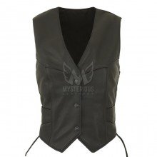 Women Motorcycle Leather Vest ML 7284