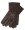 Mens Lined Leather Winter Gloves - Chocolate