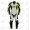 Mens King One Piece Hi Viz Leather Motorcycle Racing Suit ML 7077FC - Yellow/White/Black