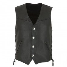 Mens Motorcycle Leather Vest ML 7262