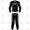 Racers 2 Piece Leather Motorcycle Racing Suit ML 7804 - Black/White